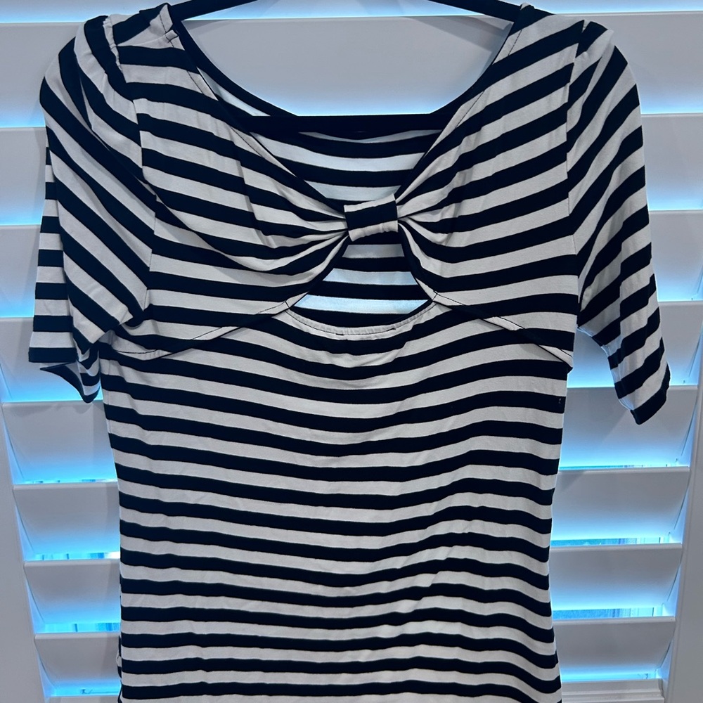 White House black market Striped Shirt